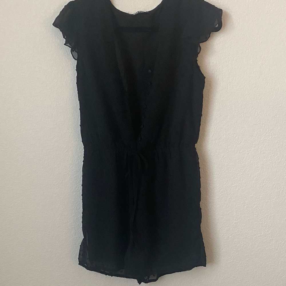 Elegant Black Women's romper